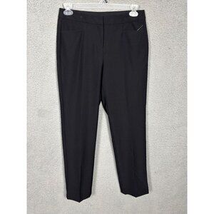 I.N.C. Women's Black Straight-Leg Ankle Pants Pockets Petite Size 8P NWOT's